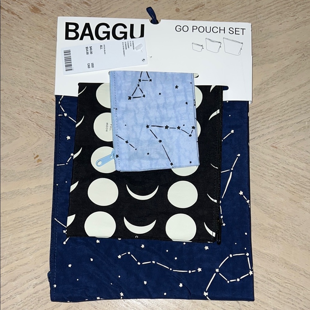 Baggu Go Pouch Set with Constellation Design